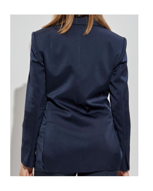 Theory Blue Tied-Waist Tailored Blazer