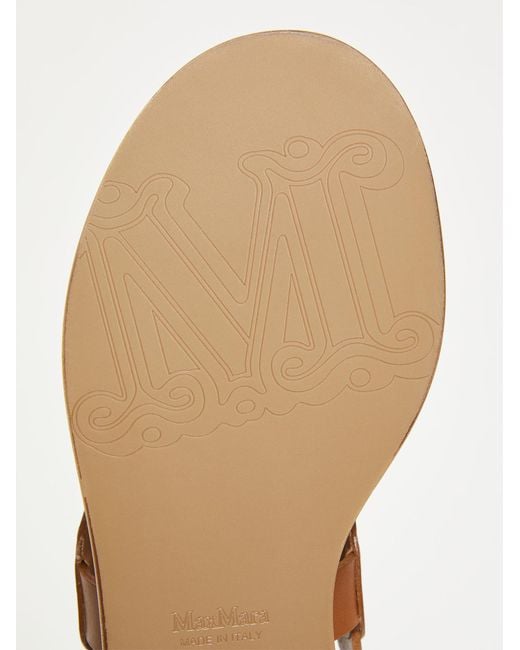 Max Mara Brown Diana Open Toe Sandals