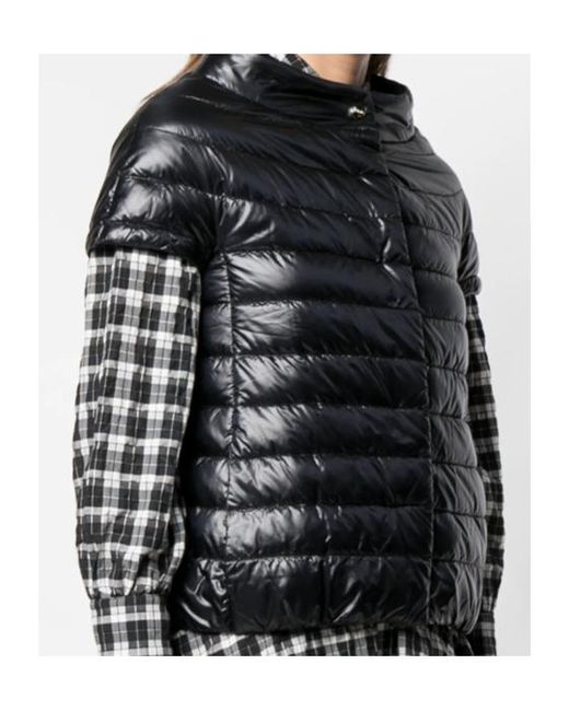 Herno Black Short-Sleeved Vest