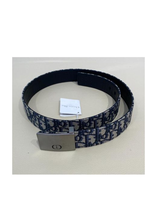 Dior White Homme Logo Buckle Belt for men
