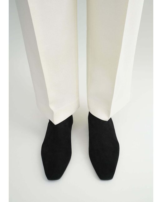 Totême Black Suede Chelsea Boots