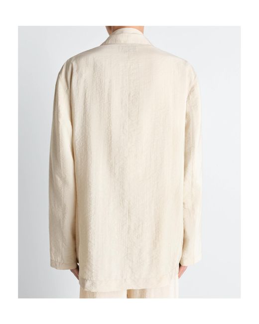 Lemaire Natural Double-Breasted Long-Sleeved Jacket for men
