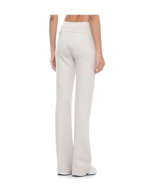 K-Way Gray Logo Patch Flared Pants