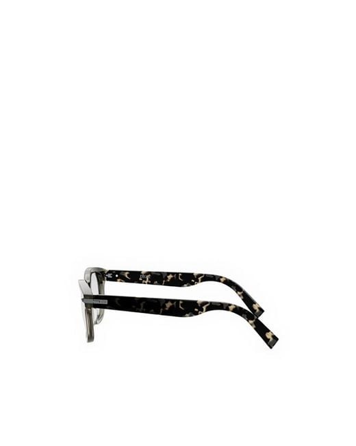 Dior White Eyewear Panthos Frame Glasses