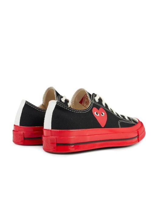 COMME DES GARÇONS PLAY Red Logo Low-Cut Sneakers
