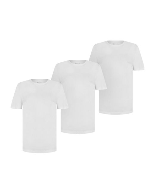 Boss White Neck T-Shirts for men