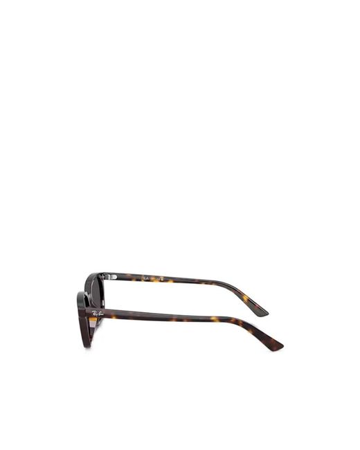 Ray-Ban White Zaya Rectangle-Frame Sunglasses for men