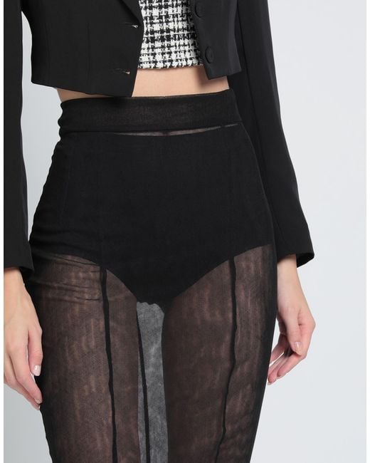 Dolce & Gabbana Gray Solid Color Mesh Tulle Midi Skirt
