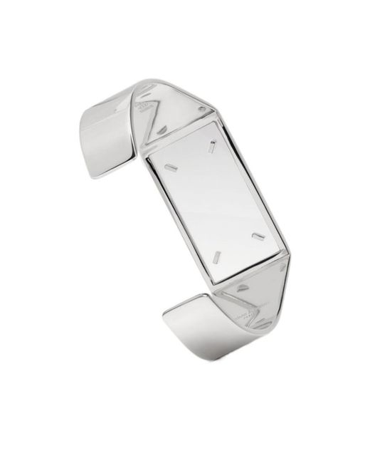 Maison Margiela White Four Stitches Bracelet for men