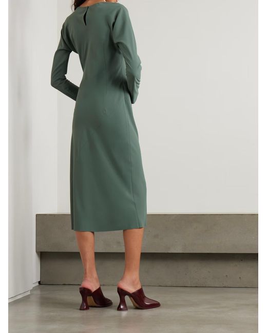 Dries Van Noten Green Patchwork Dress
