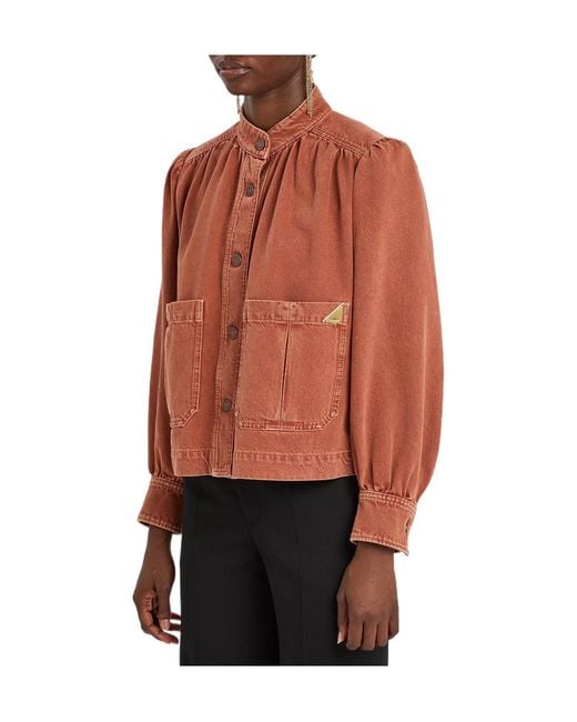 Chloé Orange Denim Jacket