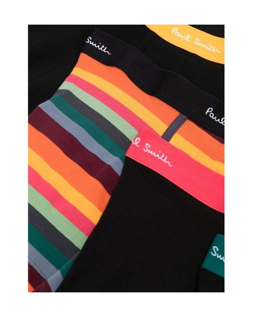 Paul Smith Black Branded Boxers 5 Pack for men