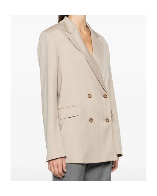 Loulou de Saison Natural Long-Sleeved Suit Jacket