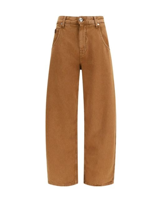 Jacob Cohen Brown Lila Wide-Leg Jeans