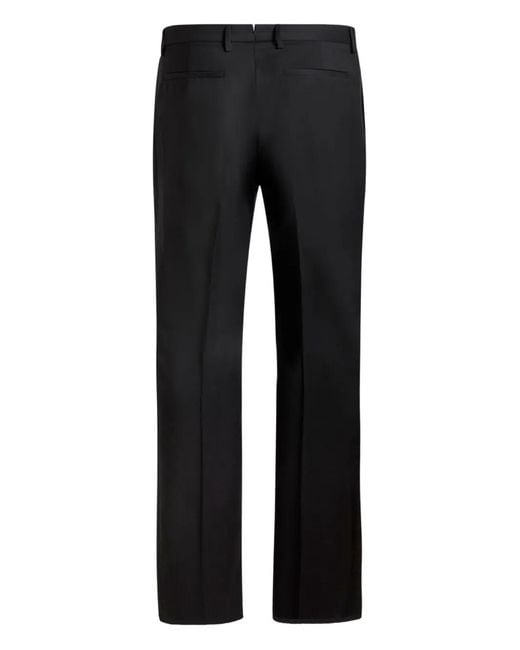 Etro Black Evening Trousers With Side Band Detail for men
