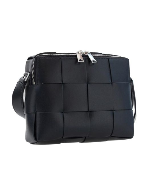 Bottega Veneta Black Cassette Messenger Bag for men