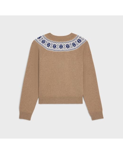Céline Natural Crew Neck Sweater