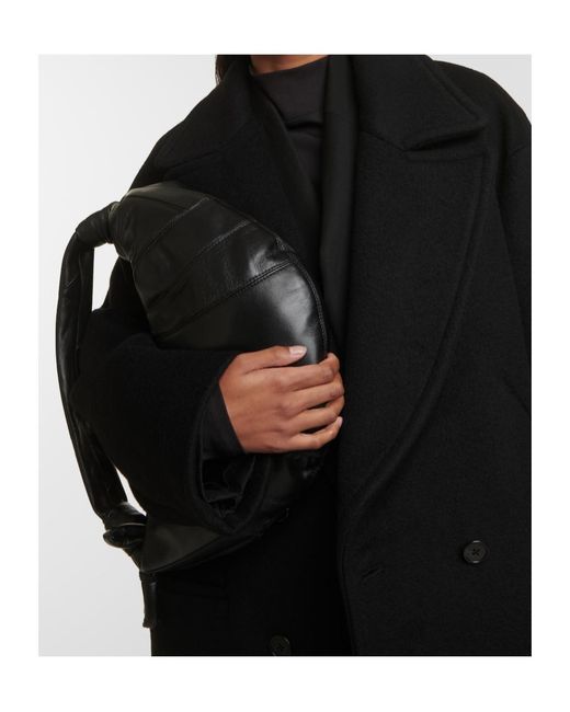 Lemaire Black Fortune Croissant Leather Shoulder Bag