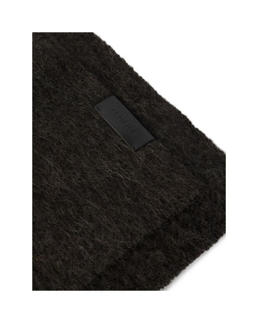 Lemaire Black Fluffy Scarf for men