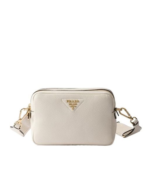 Prada Gray Bandoliera Crossbody Shoulder Bag