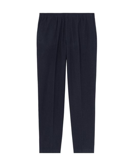 Loro Piana Blue Creased Trousers for men