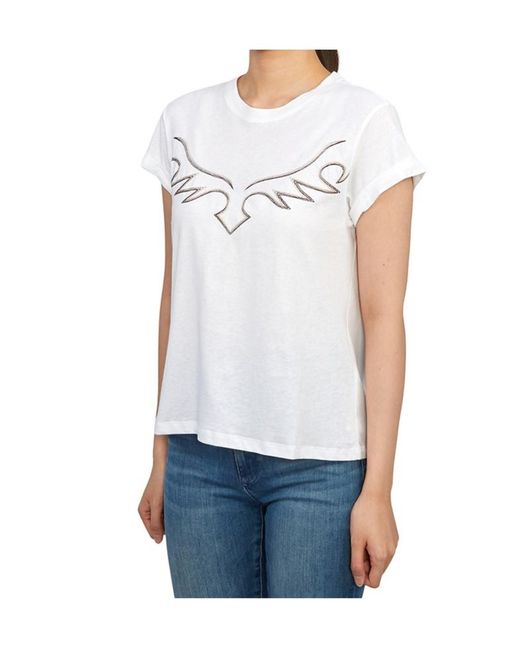 AllSaints White Short-Sleeved T-Shirt