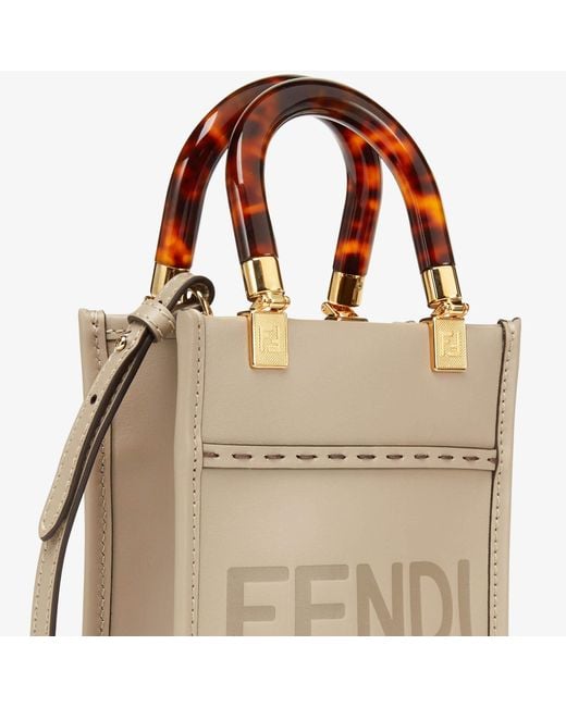 Fendi Natural Dove- Leather Mini-Bag
