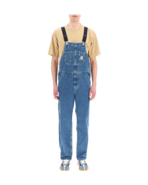 Carhartt Blue Denim Bib Overall for men