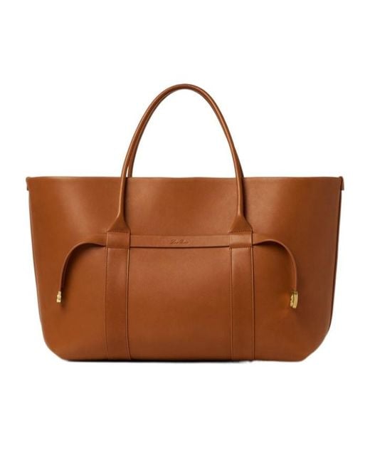 Loro Piana Brown Ghiera Shopper Large