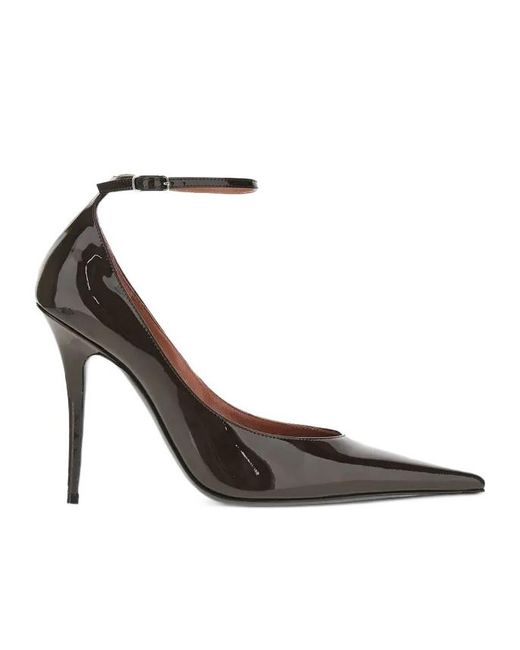 AMINA MUADDI White 105Mm Anok Ankle-Strap Pointed-Toe Pumps