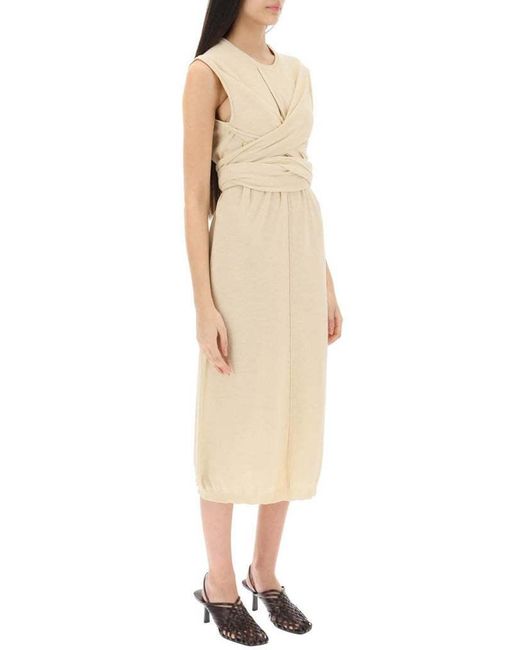Lemaire Natural Tied-Waist Cotton Dress
