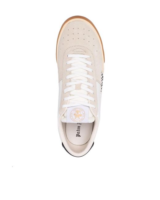 Palm Angels White Vulcanized Low-Top Sneakers for men