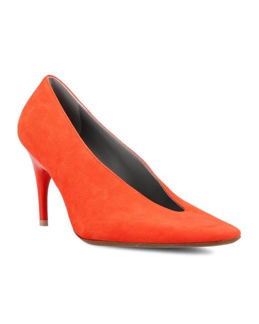 Balenciaga Red Duchesse Pumps