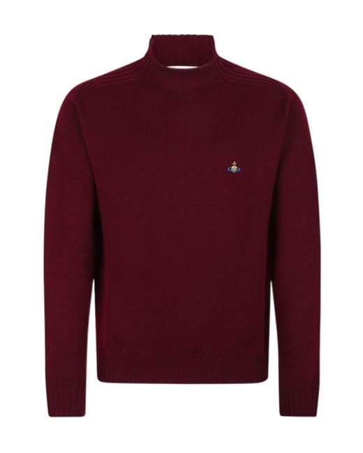 Vivienne Westwood Orb Embroidered Fisherman Jumper for men