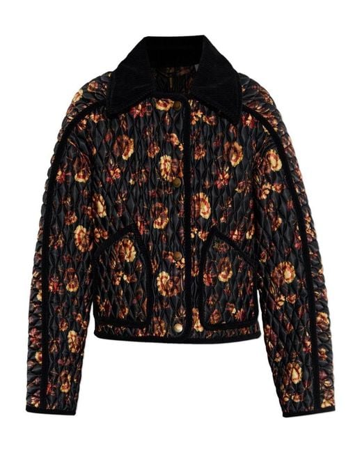 Burberry Black Quilted Jacket "Floriston"