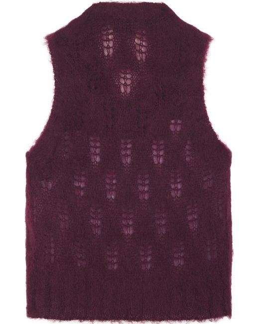 Forte_forte Purple Crew-Neck Tank Top