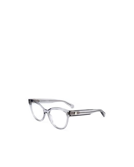 Moncler White Eyewear Cat-Eye Frame Glasses