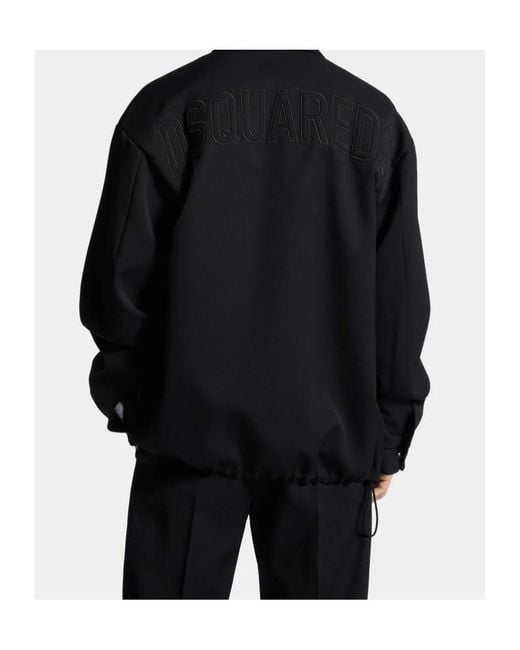 DSquared² Blue Wool Coach Jacket for men
