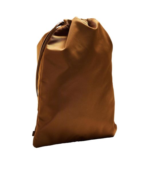 Prada Brown Solid Color Storage Bag