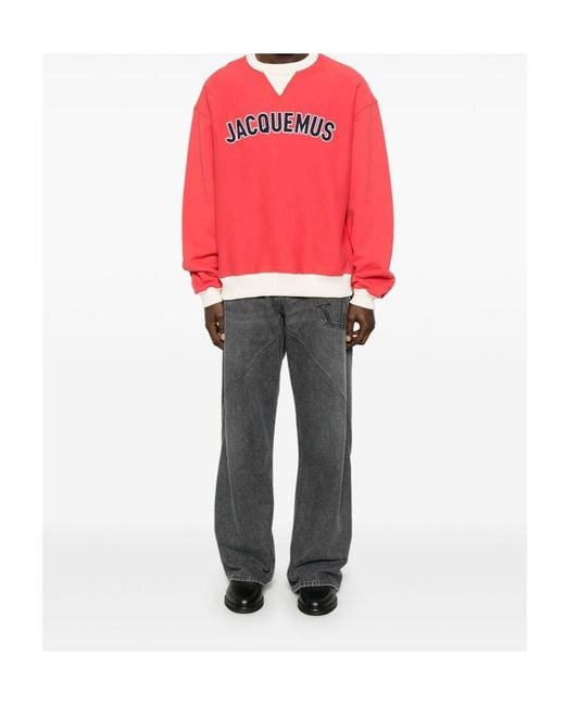 Jacquemus Red The Baseball Sweatshirt for men