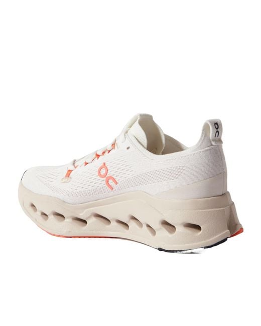 On Shoes Natural Rubber-Trimmed Mesh Sneakers