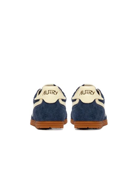 Autry Blue Windspin Suede Sneakers