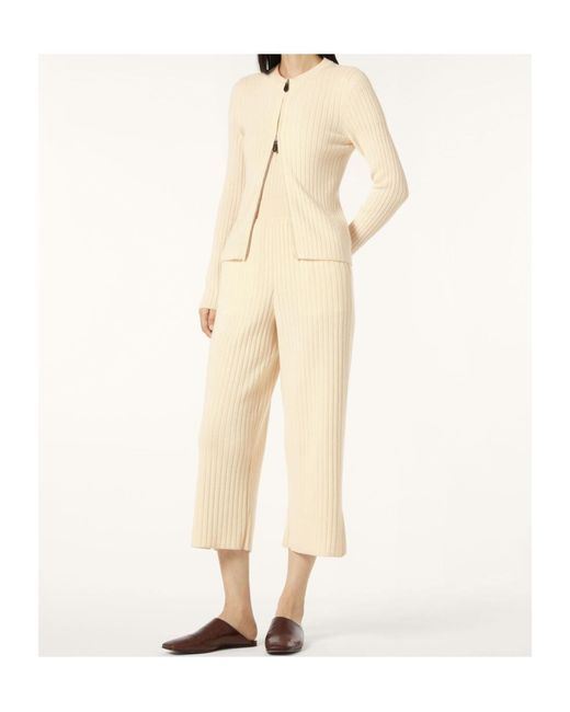Loro Piana Natural Striped Trousers