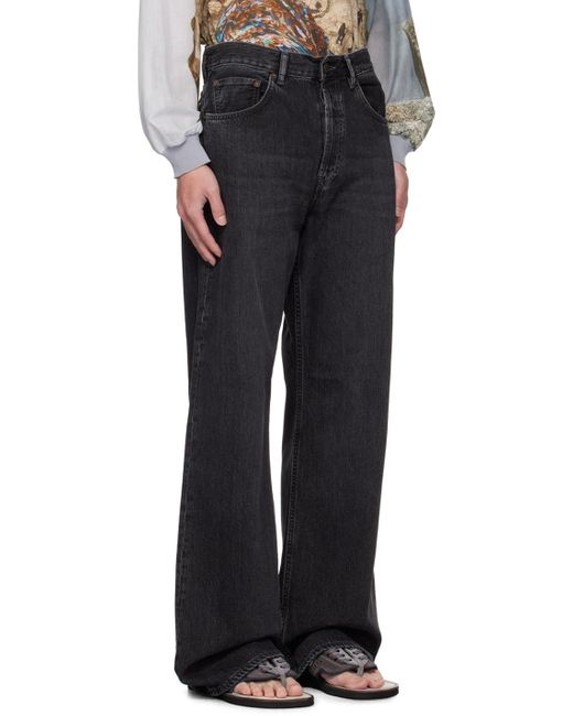 Acne Blue Loose Fit Jeans for men