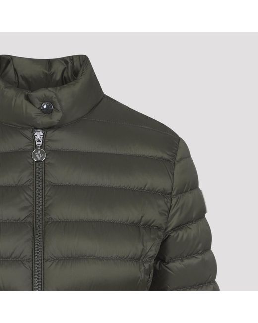 Moncler Green Igelle Zip-Up Short Padded Jacket