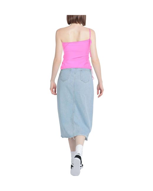 Balenciaga Pink Solid Color Tops