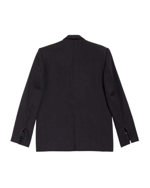 Balenciaga Blue Wool Single-Breasted Blazer Jacket for men