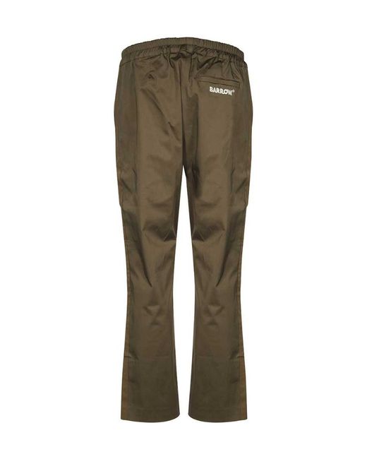 Barrow Green Elasticated-Waist Chino Trousers for men
