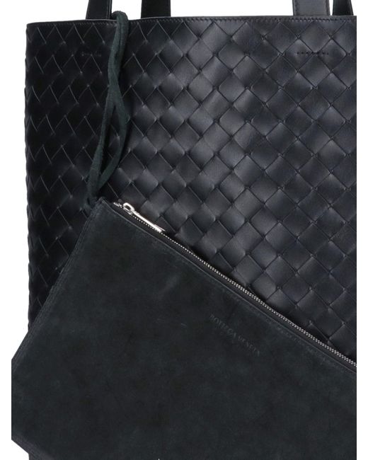 Bottega Veneta Black Classic Intrecciato Tote Bag for men