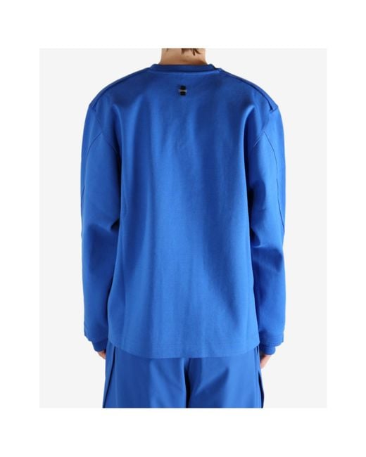 Adererror Blue Logo Sweatshirt for men